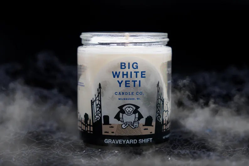 Halloween Limited Edition Graveyard Shift - 8oz glass jar soy candles