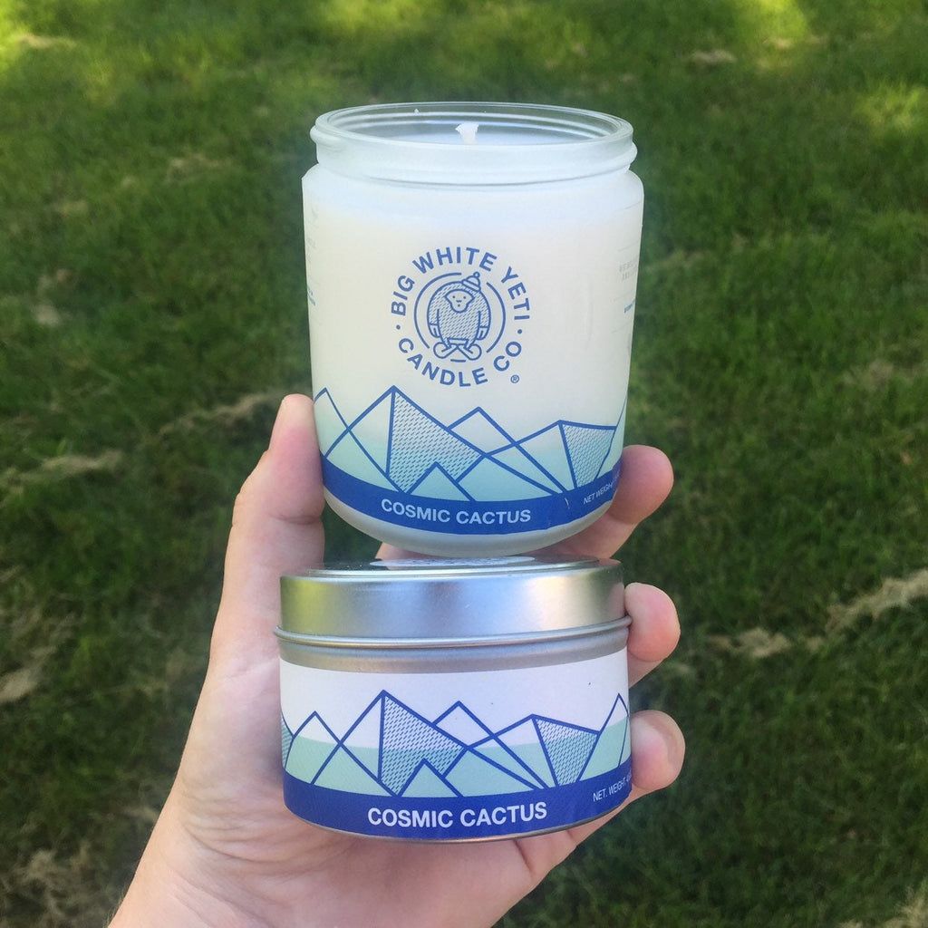 Cosmic Cactus Soy Candle - 6oz tin or 8oz  glass jar