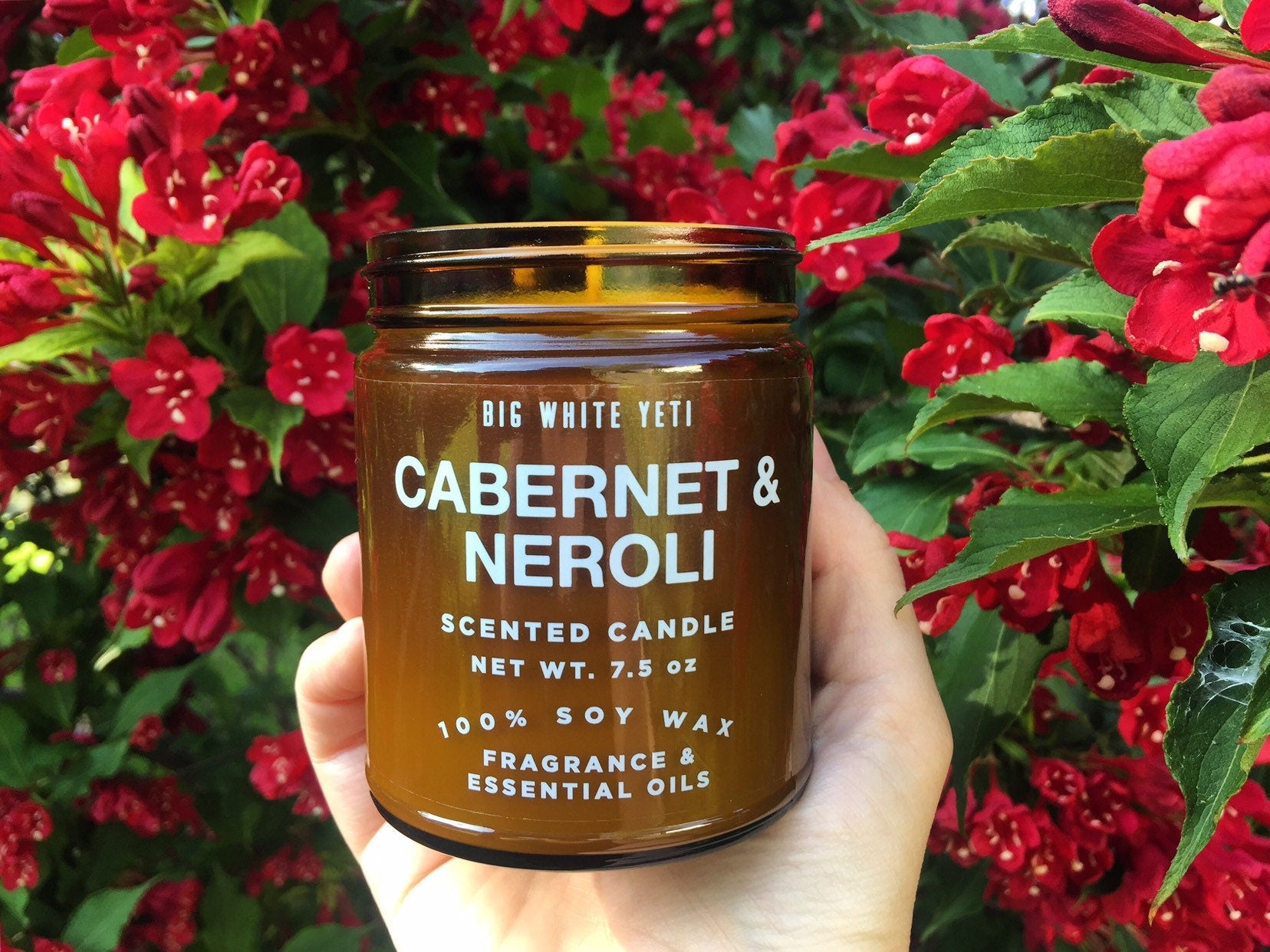 Cabernet + Neroli Soy Candle- 8oz Amber Jar