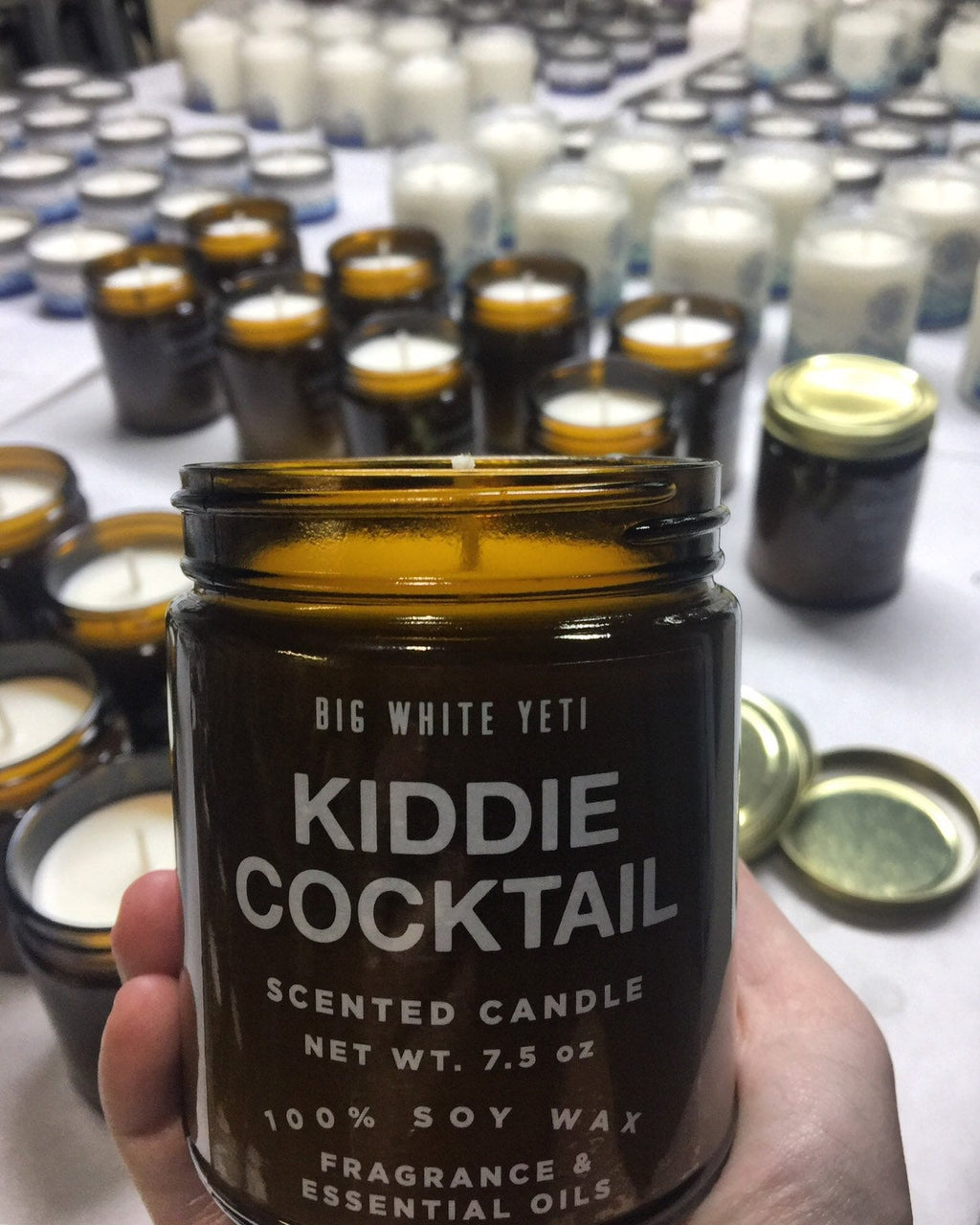 Kiddie Cocktail Soy Candle- 8oz Amber Jar
