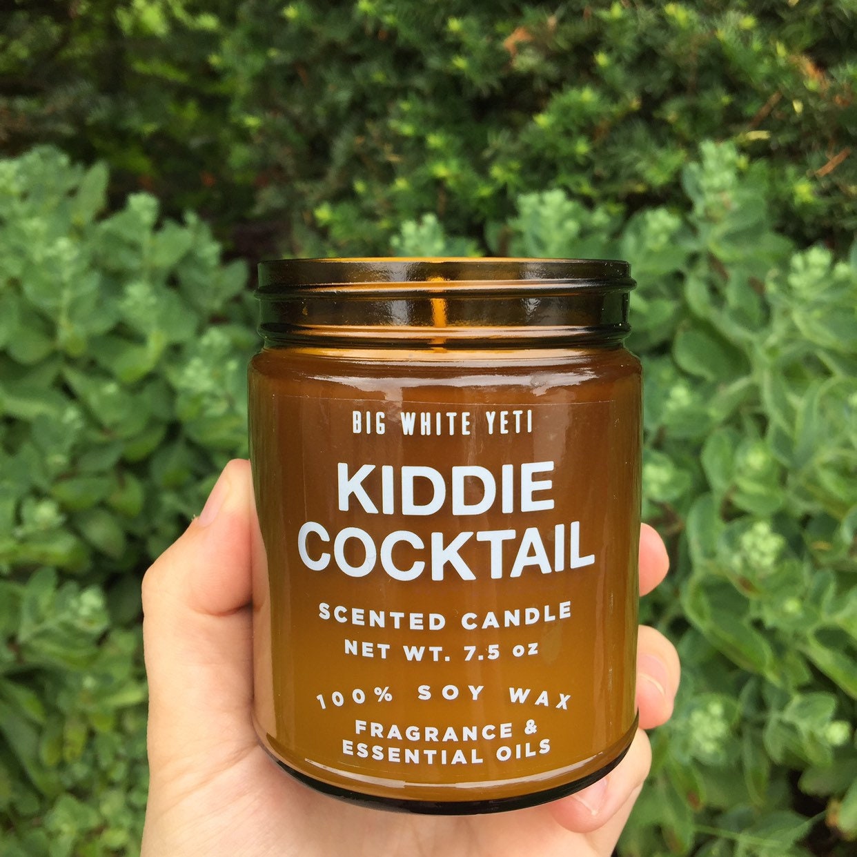 Kiddie Cocktail Soy Candle- 8oz Amber Jar