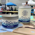 Blue Moon Soy Candle - 6oz tin or 8oz  glass jar