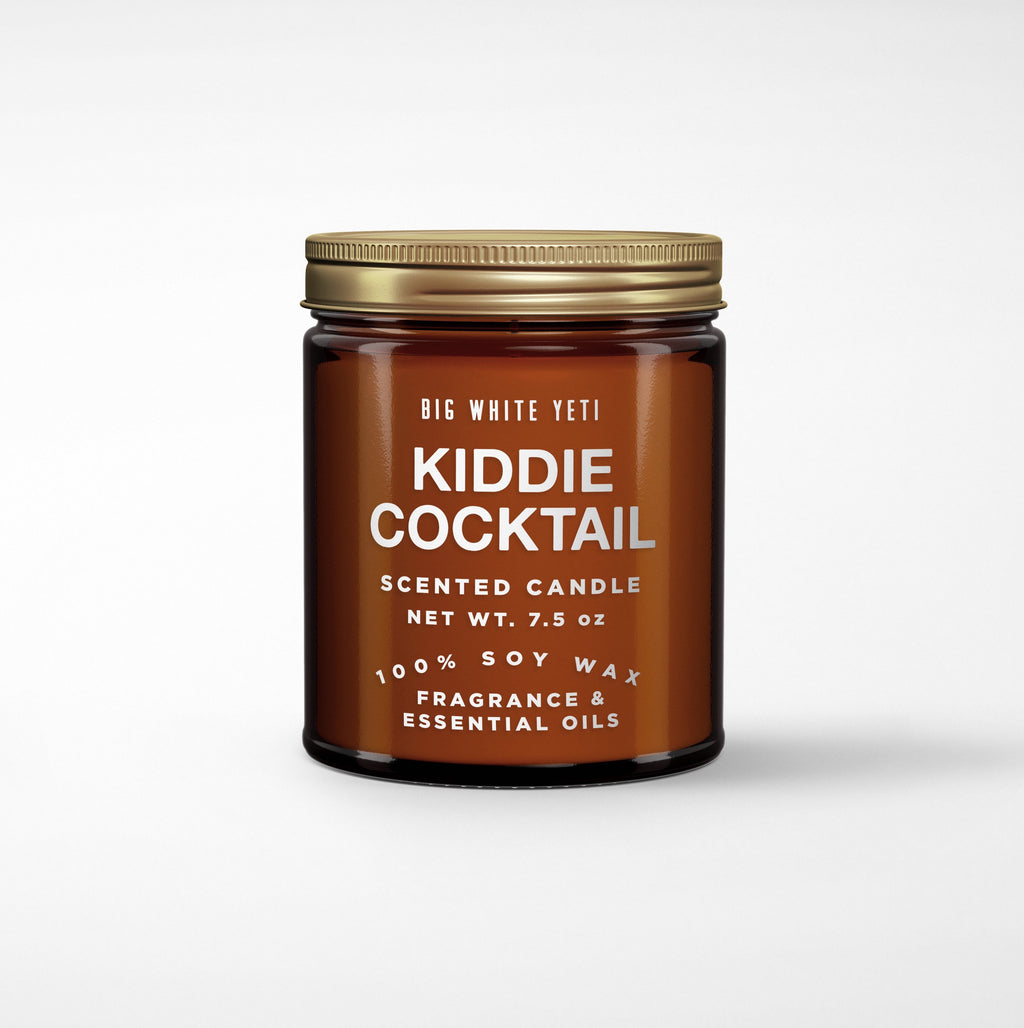 Kiddie Cocktail Soy Candle- 8oz Amber Jar