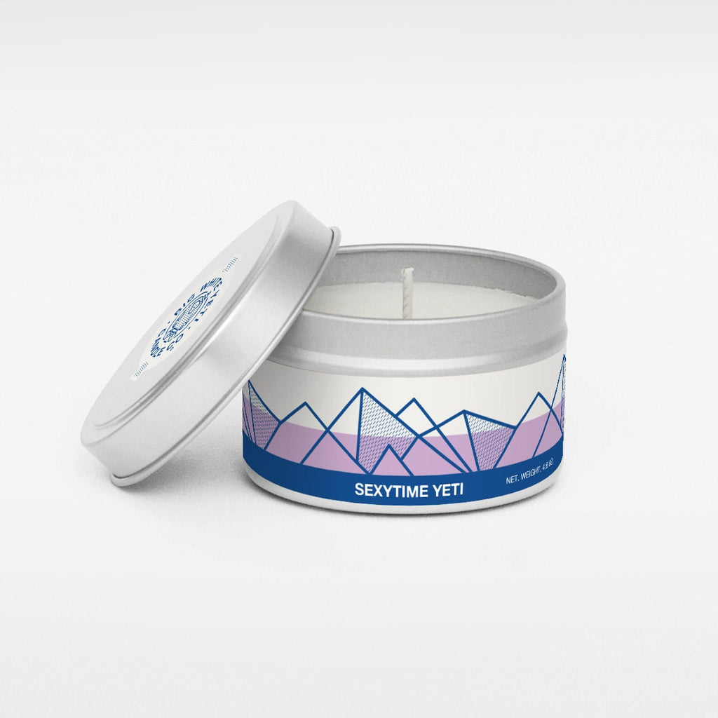 Sexytime Yeti Soy Candle - 6oz tin or 8oz glass jar