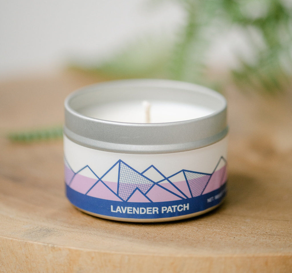 Lavender Patch Soy Candle - 6oz tin or 8oz glass jar