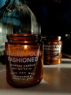 Brandy Old Fashioned Soy Candle- 8oz Amber Jar