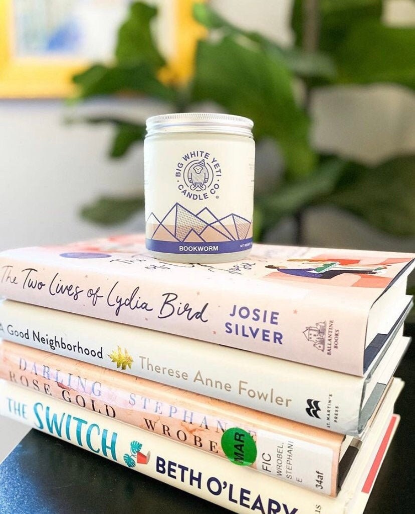 Bookworm Soy Candle - 6oz tin or 8oz glass jar