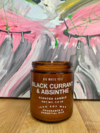 Black Currant + Absinthe Soy Candle- 8oz Amber Jar