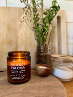 Perfect Paloma 100% soy candle - 8oz Amber Jar