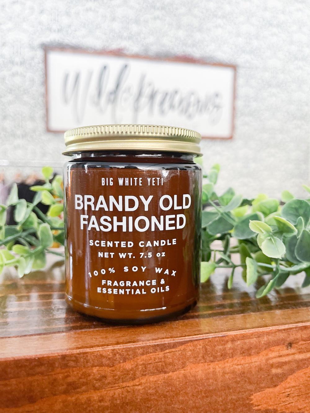 Brandy Old Fashioned Soy Candle- 8oz Amber Jar