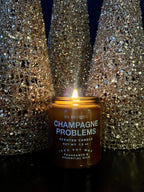 Champagne Problems Soy Candle- 8oz Amber Jar