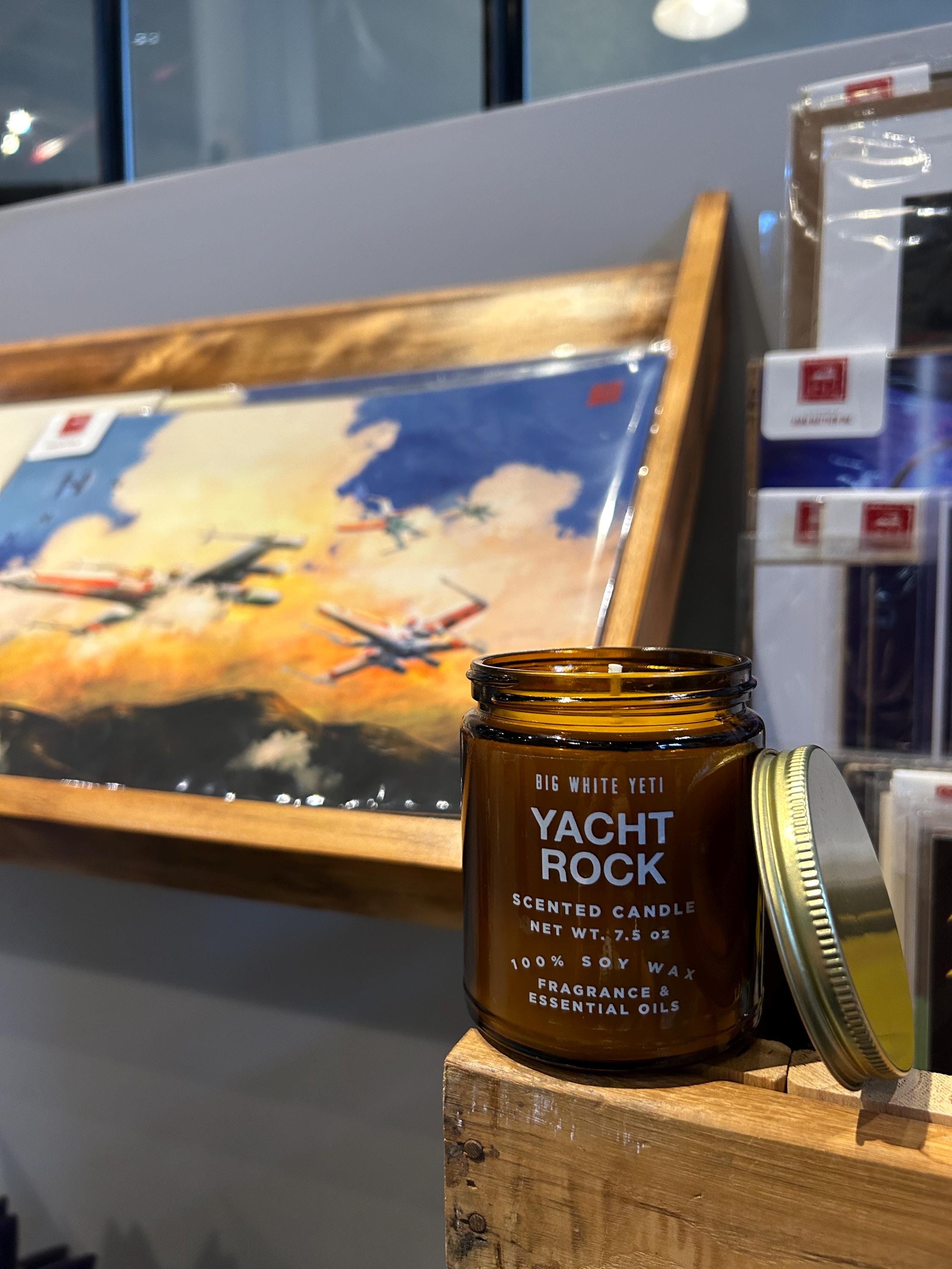 Yacht Rock Soy Candle- 8oz Amber Jar