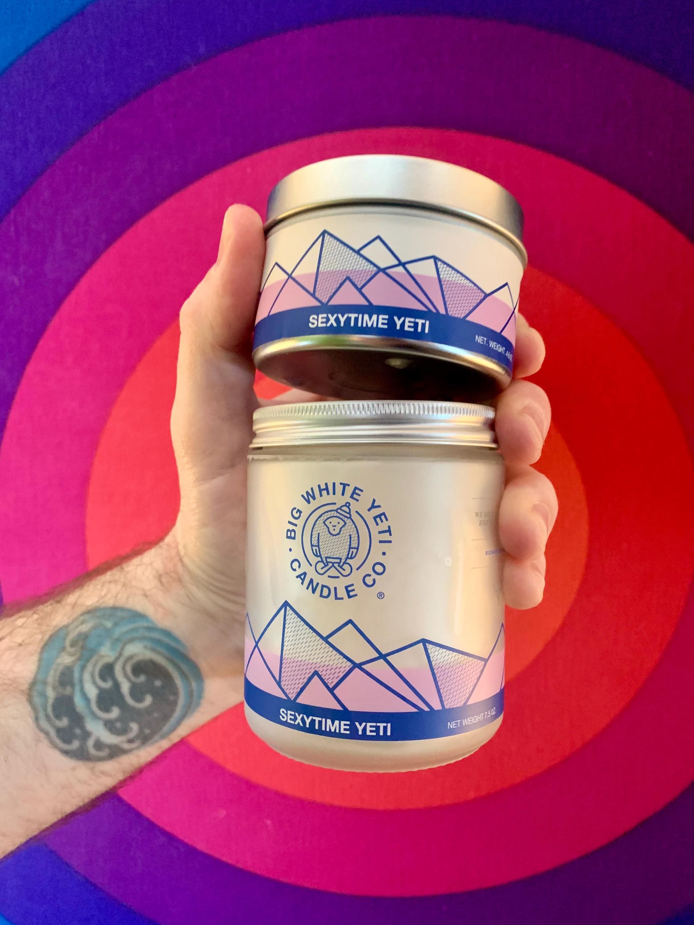 Sexytime Yeti Soy Candle - 6oz tin or 8oz glass jar