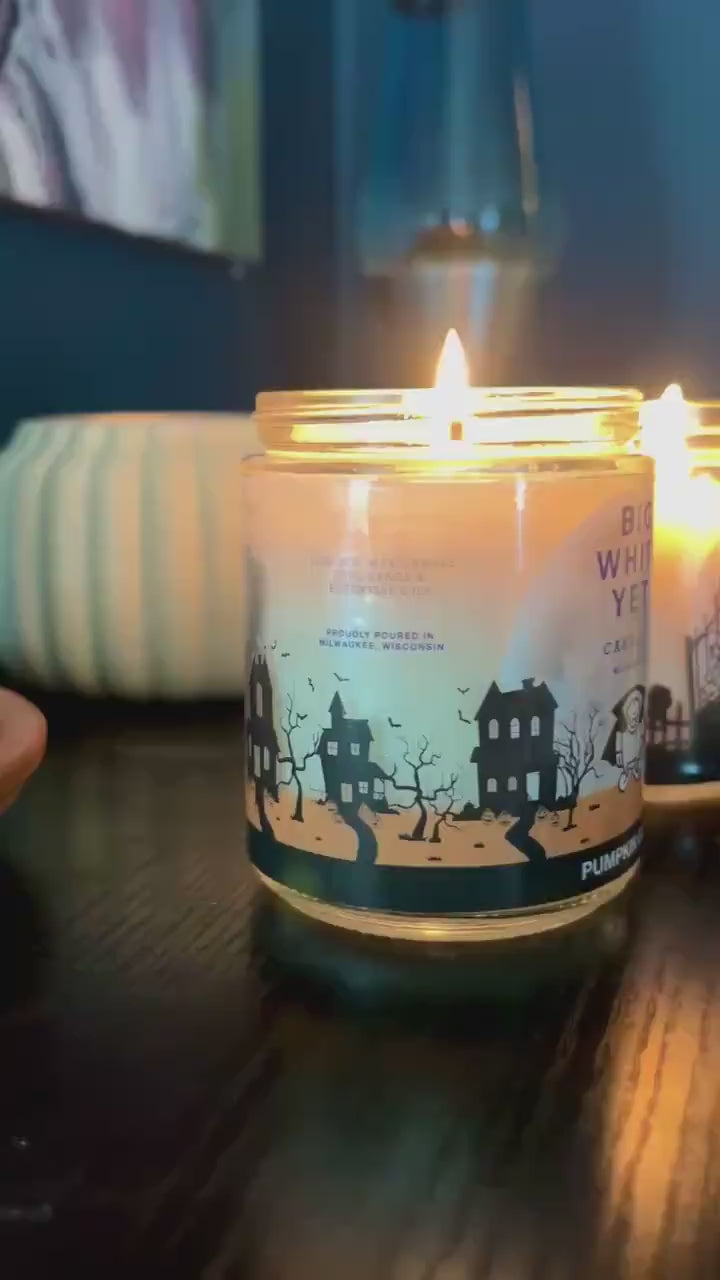 Halloween Limited Edition Rest in Peaches - 8oz glass jar soy candles